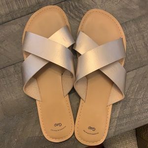GAP rose gold sandals